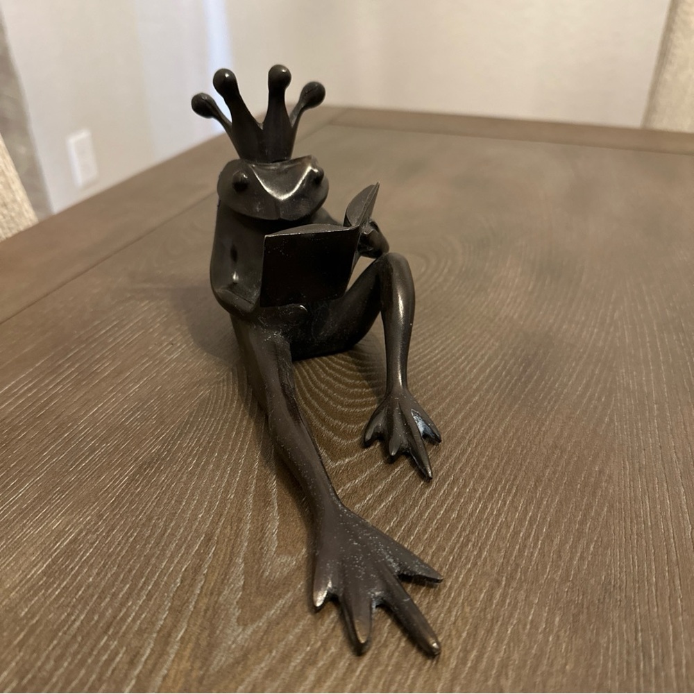 Restoration Hardware Bronze Frog Prince Bookend‎